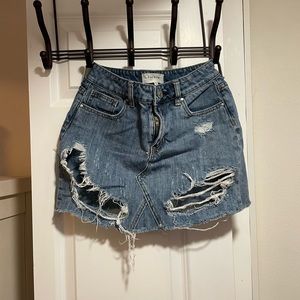 Jean skirt, Size small